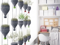 recyclart Hanging Plants Wall from Plastic Bottles